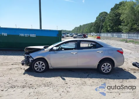 2014 Toyota Corolla L z USA, uszkodzony, nr VIN 2T1BURHE7EC138066